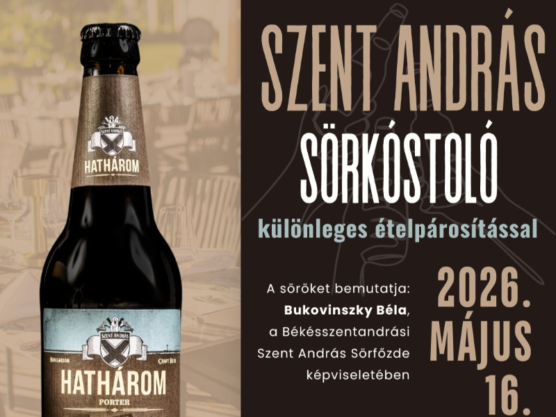 Szent András sörkóstoló különleges ételpárosítással