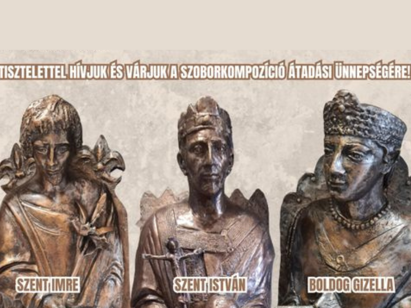 Magyar Szent Család szoborkompozíció ünnepélyes átadása