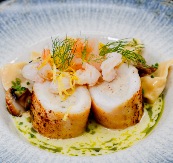 Harcsa, Kárpáti, spenótos ravioli